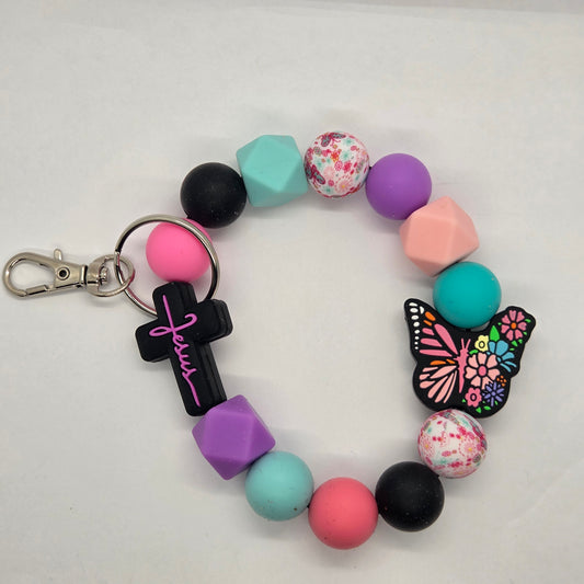 Beaded Wristlet Keychain