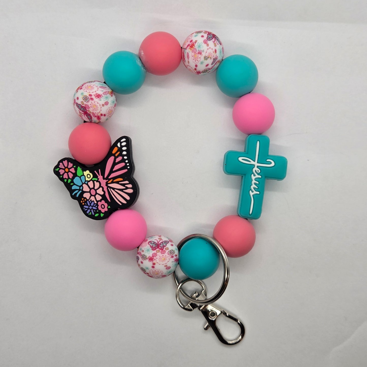 Beaded Wristlet Keychain