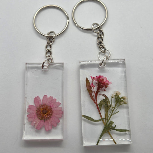 Pressed Flower Keychain